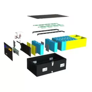 14.33 kWh 51.2v 280Ah LiFePO4 Stacked Battery