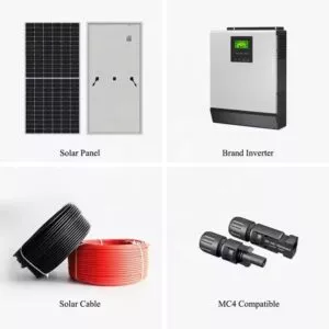 50KW Hybrid Solar System+Lithium LiFePo4 Battery + Inverter